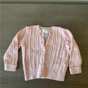 Ralph Lauren Pink Cable Knit Cardigan